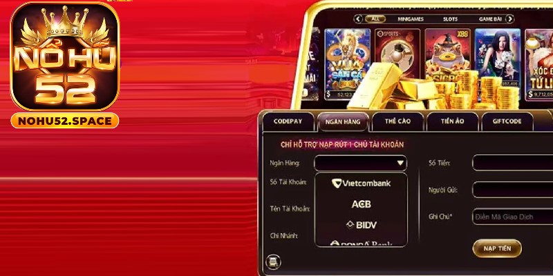 Quy trình nạp tiền diễn ra đơn giản